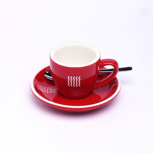 CONJ. CAFE SOLO/CORTADO 4 D EPIC ROJO