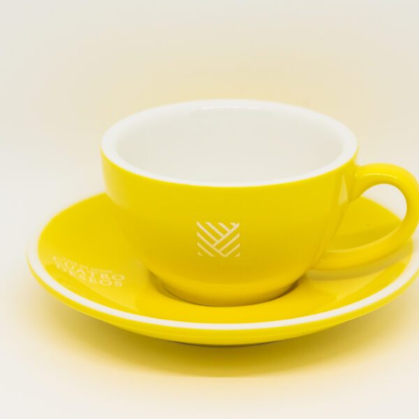 CONJ. CAFE CAPUCCINO 4 D EPIC AMARILLO 230 ml