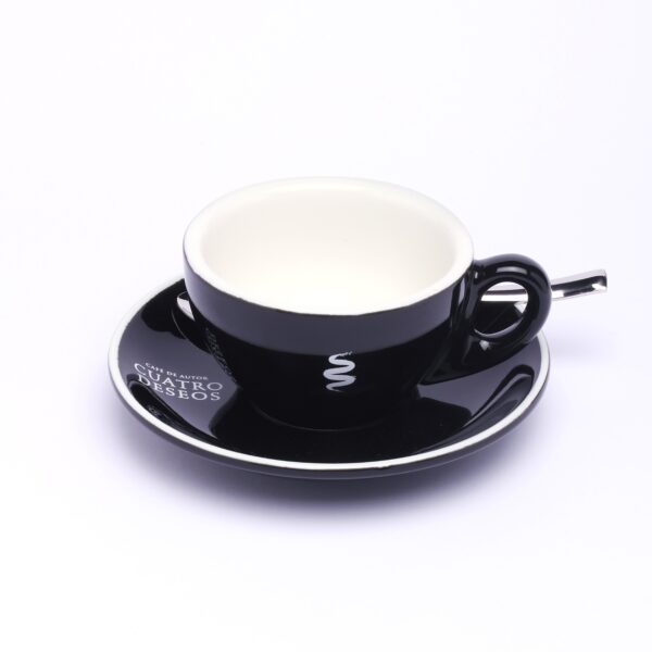 CONJ. CAFE CAPUCCINO 4 D EPIC NEGRO 230 ml