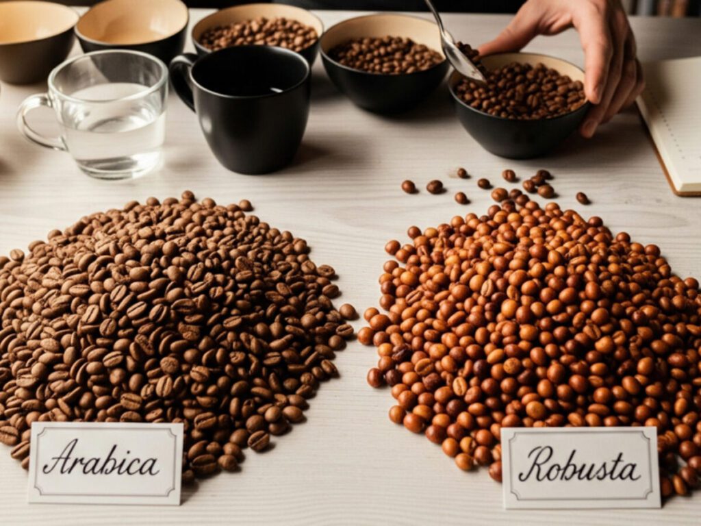 café arábica y robusta